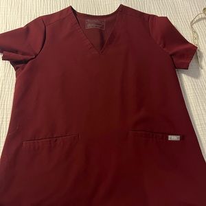Figs scrubs set. Size medium. Burgundy.